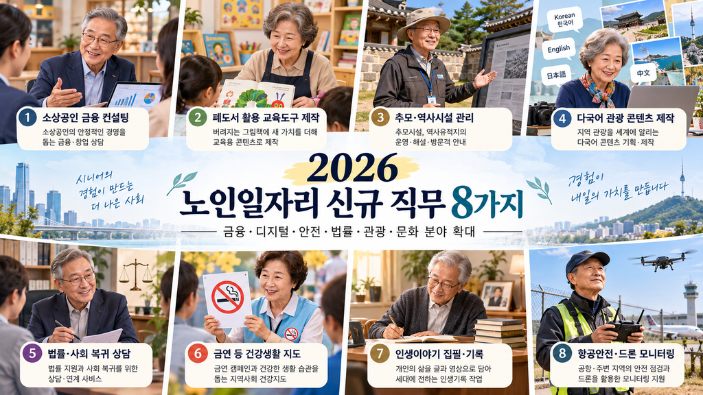 노인일자리 달라진다, 2026년 새로 생기는 전문직무 8가지 1 image 1